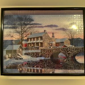 1000 piece puzzle framed